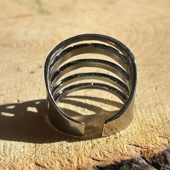 Ethnic Statement Bohemian Chic Trendy Women's Jewelry Adjustable Ring - Picture 3 of 6